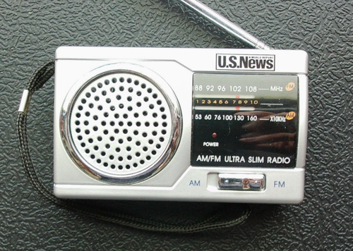 AM/FM Ultra Slim Radio U S News And World Reports Pocket Radio | eBay