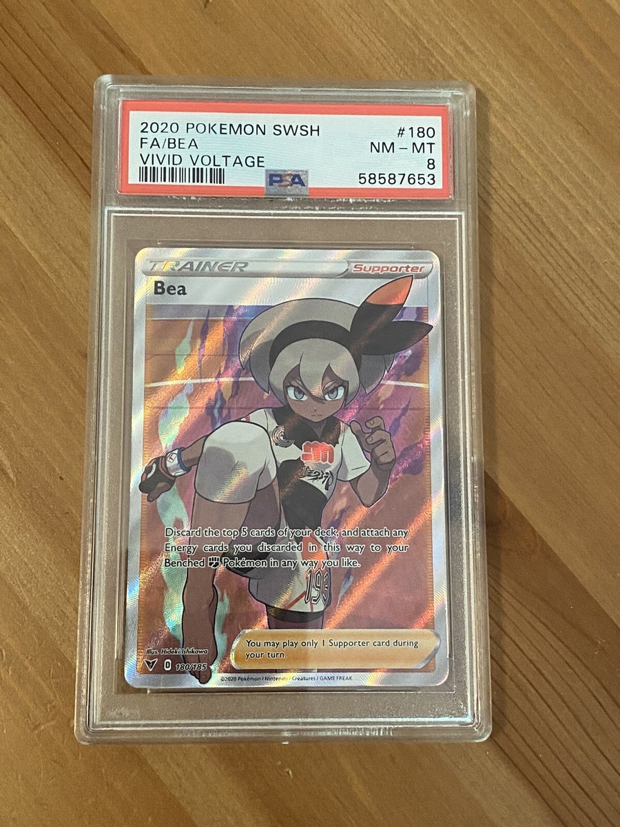 Pokémon Sword & Shield Vivid Voltage Full Art Trainer Bea 180/185