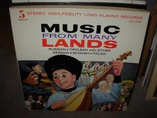RUSSIA / GERMANY / SPAIN / ITALY music from lands ( world music ) 5lp box set 