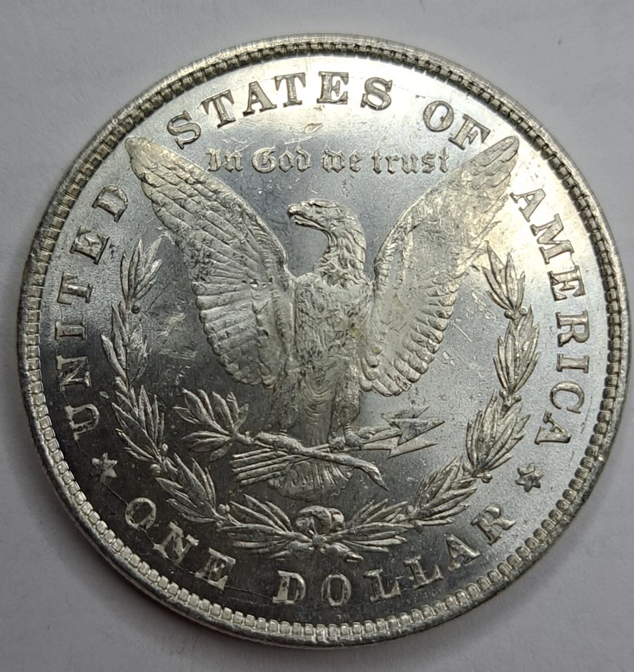 1878 8TF Morgan Silver Dollar OBV. Scratch VAM 21 MS BU Unc Proof Like PL Rev. - Image 4 of 4