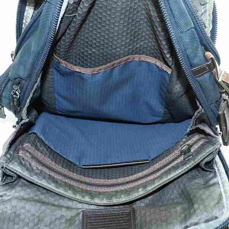 TUMI ALPHA BRAVO Knox Backpack Nylon logo zipper color Navy