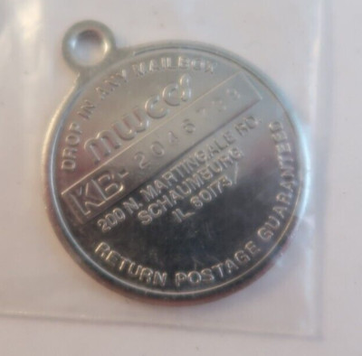 MWCCS Credit Card Protection Mailbox Silver Coin Token Keychain Service ...