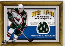 2006-07 BEEHIVE HOCKEY MATTED MATERIALS NO. MM-BO PIERRE MARD BOUCHARD WILD