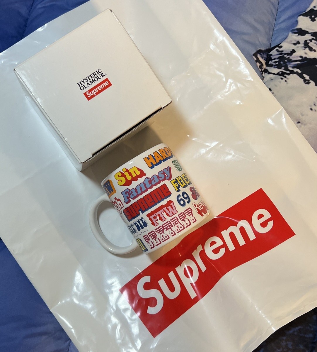 Supreme HYSTERIC GLAMOUR Ceramic Coffee Mug White FW17