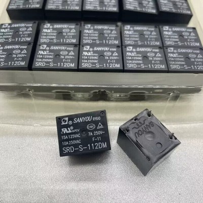 10pcs 12VDC SRD-S-112DM 15A 125VAC 4Pins SANYOU Coil Power Relay