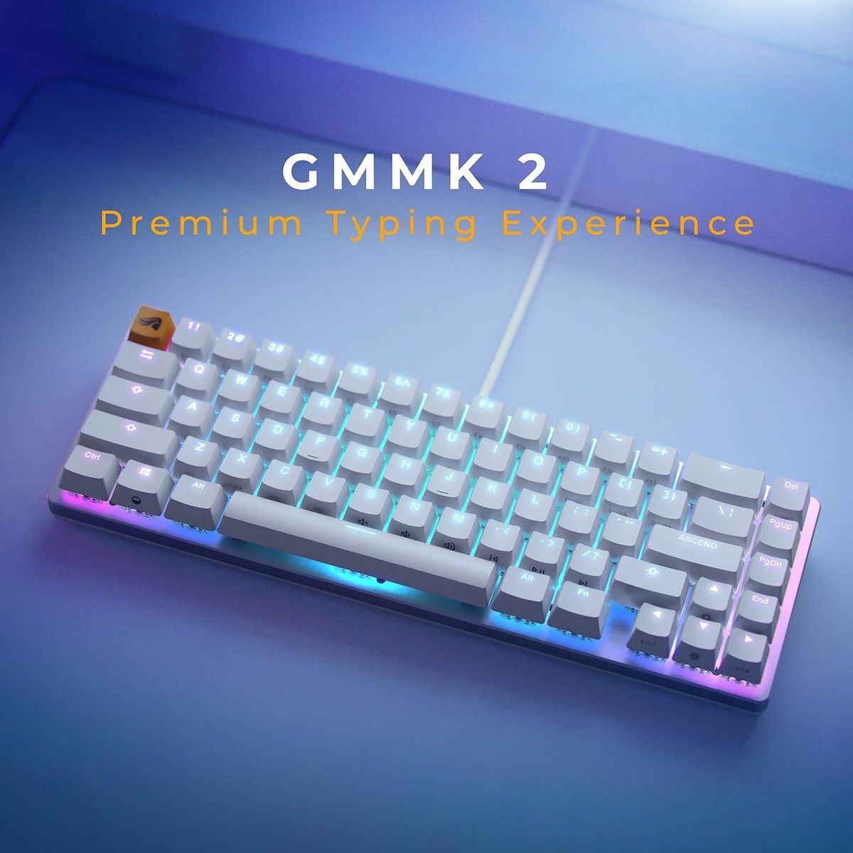 Gaming GMMK 2-65 Percent Keyboard - White Custom Layout - Compact