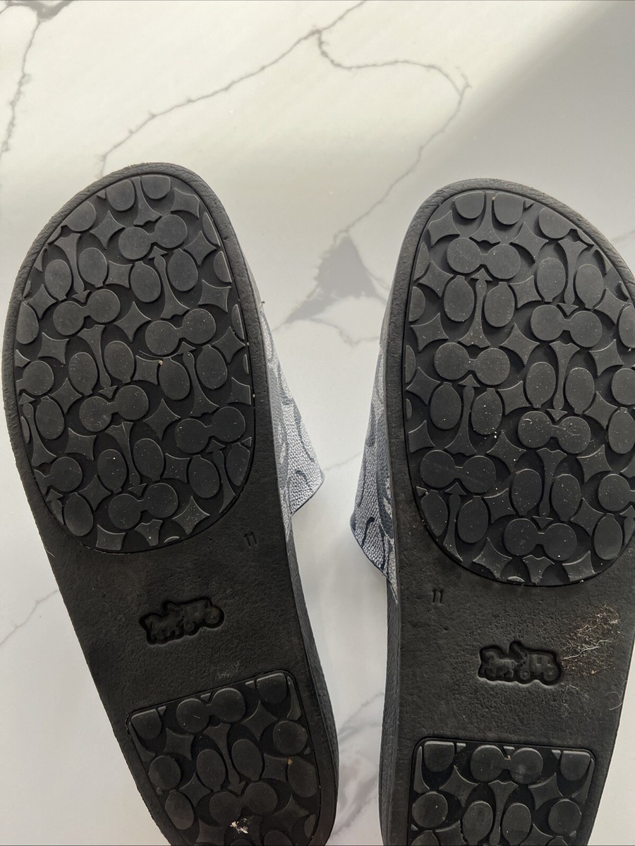 BAPE x COACH Slides Black Grey Size 11 WORN 1x OG ALL | eBay display picture 2