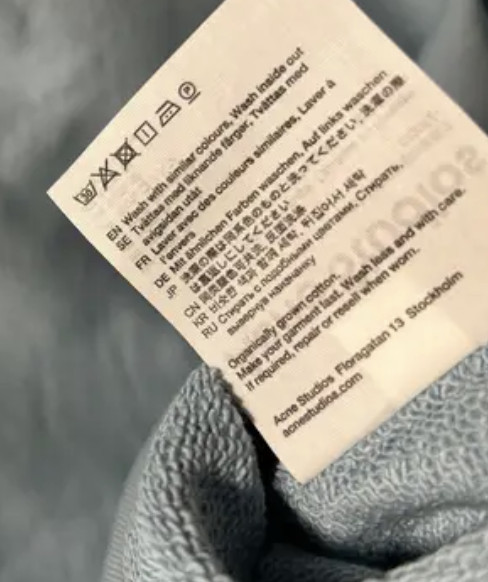 ACNE STUDIOS FAIRVIEW FACE SKY BLUE SWEATSHIRT image 6