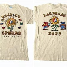 Dead And Company 2025 Las Vegas Sphere short sleeve 2 side Sand Shirt S-5XL