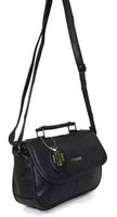 Women Lorenz Real Leather Messenger Shoulder Bag Across Body Bag Handbag Black