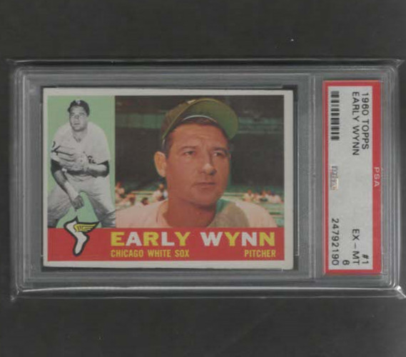 1960 Topps Baseball  Early Wynn # 1 PSA 6  Ex.-Mint -  SET BREAK!
