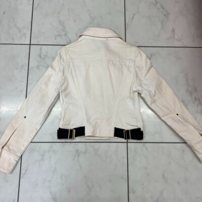 GUCCI Denim Blouson Jacket Women Size 38 Off White from JP