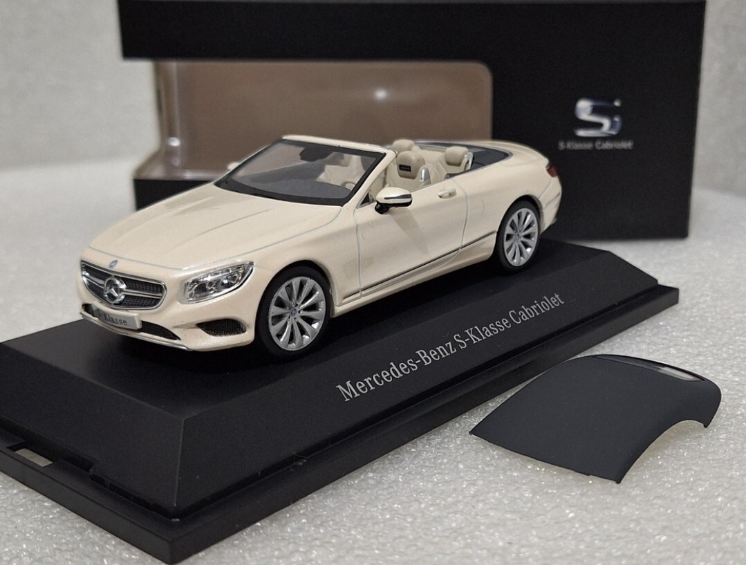 1/43 Mercedes-Benz 特注 S-class Mercedes-Benz S Klasse A217 2015 Cabrio Diamond White 1:43