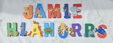 Holz Dschungel Tier Großbuchstaben Alphabet Buchstaben selbstklebend - BESCHREIBUNG LESEN