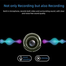 Black HD 1080P Camera Wireless Built-in battery Wifi Home Security Night Vision