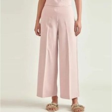 Zara Pink High Waisted Pants Women size S New 