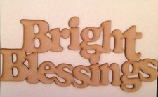 Laserkris Holz Plakette Rohling heller Segen 3 mm dick MDF Worte Basteln Schild