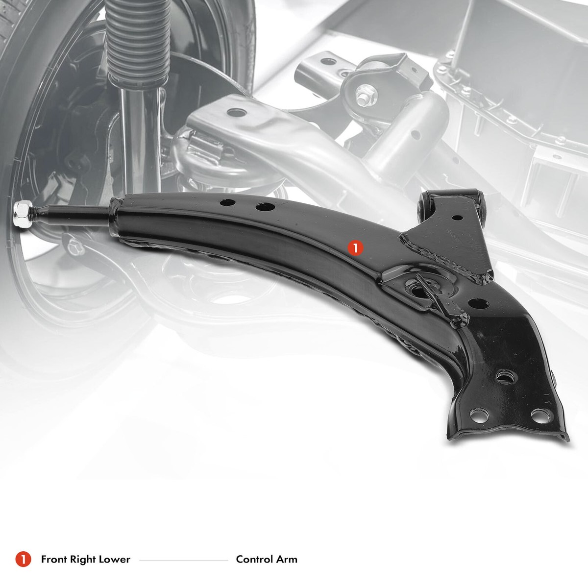 ①garminRally (右側のみ) Front Lower Control Arm LH Left Driver Side for 96-02 Toyota