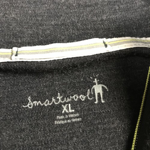 Smartwool Jacket Mens XL Gray 100% Merino 1/4 Quarter Zip Pullover Activewear - Picture 4 of 10