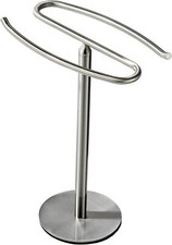 Brushed Nickel Hand Towel Holder Stand, Free-Standing
