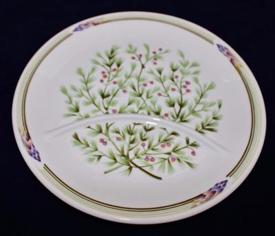 Porcelaine D'Auteuil Creation Jacques Lobjoy Divided Artichoke Plate, 9 5/8''