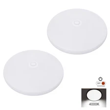 Facon 2Pcs 12V 3.5'' RV LED Puck Light Ceiling Cabinet Lighting for Camper RV