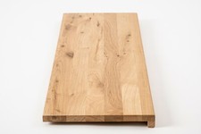 Stopień schodów Parapet Deska półkowa Dąb Rustykalny 20mm DL Olej z twardego wosku Naturalny biały