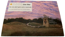 Waco Mammoth National Monument Postcard Texas Park One Star Rating Fossils