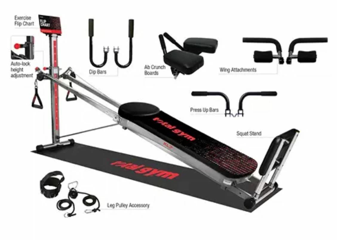Total Gym XL7 Home Gym w Workout DVDs S