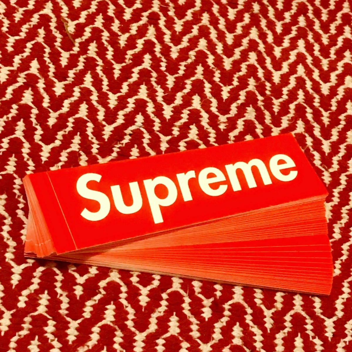 Classic Red Supreme Box Logo Sticker – Rundown LA