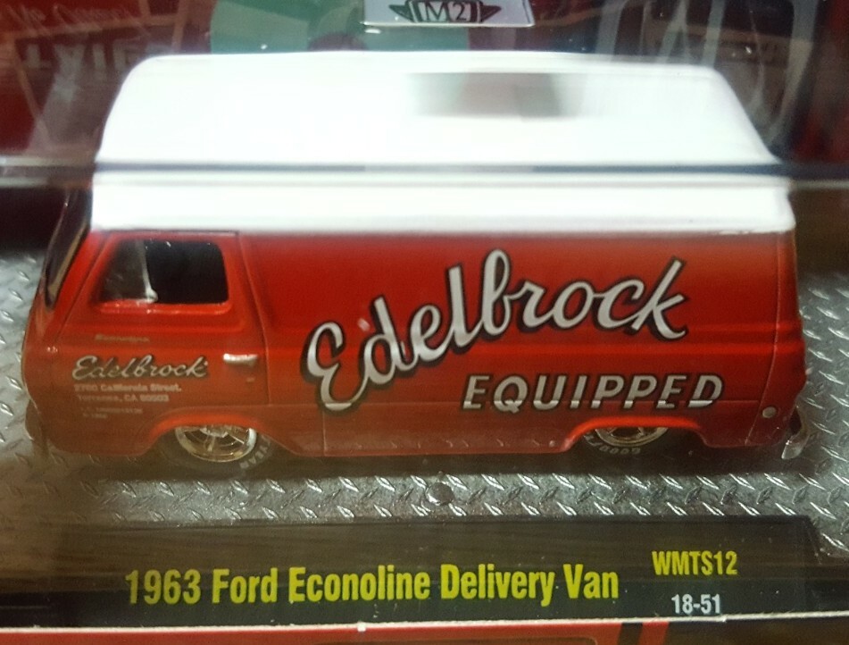 M2 Machines Edelbrock 1963 Ford Econoline Delivery Van 1:64 Real