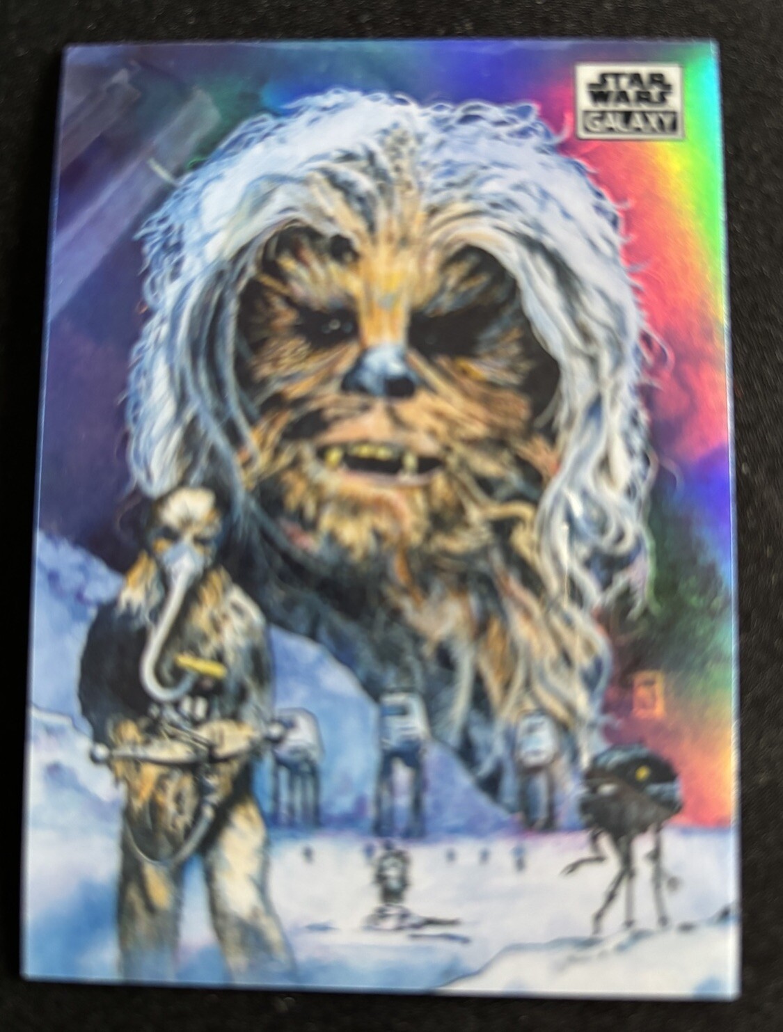 2021 Topps Chrome Star Wars Galaxy Refractor #14 Chewbacca
