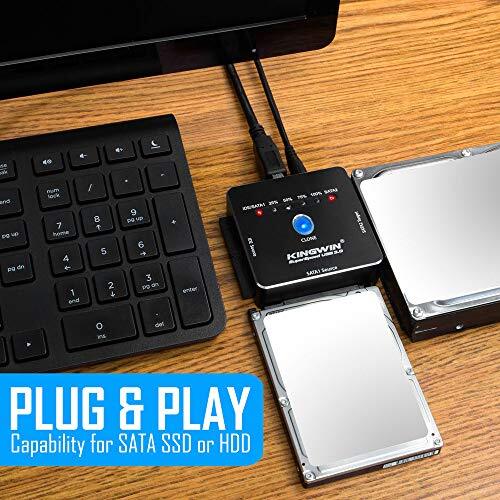 USB 3.0 to SSD/SATA/IDE Adapter for 2.5 Inch, 3.5 One Touch Clone USB 3.0 - Picture 4 of 8