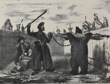 Benjamin Roubaud (French 1811-1847) Lithograph La Caricature Plate 335