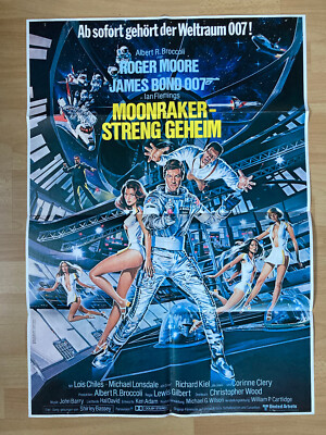Filmposter * Kinoplakat *A1 * James Bond 007 - Moonraker - Streng geheim *EA1979