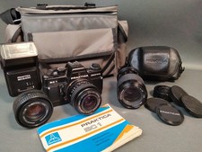 Praktica BC1 Electronic Camera Pentacon 50mm & 70-210 & Carl Zeiss 35 Lens SA/JP