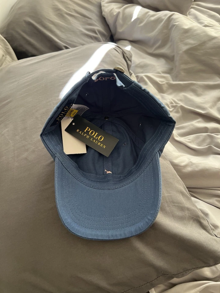 Polo Ralph Lauren Casquette de baseball homme bleu coton réglable taille unique - Photo 3/4