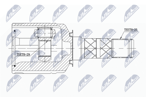 NTY Gelenksatz, Antriebswelle NPW-SB-013 Passend FüR Subaru-image
