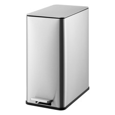 Sleek 4 Gallon Stainless Steel Trash Can with Soft Close Lid  Step Pedal