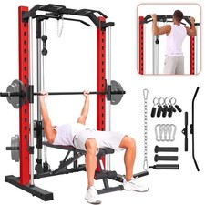All in One Smith Machine, 1400LBS Multi-Funct...