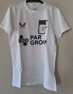 Preston North End FC Damen weiß Baumwolle Top neu mit Etikett Uk10