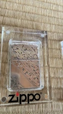 Zippo Sterling Silver 1995 Hand Engraved Collage Design Used