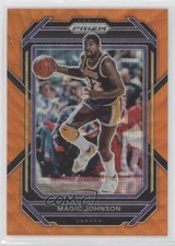 2022-23 Panini Prizm Orange Wave Prizm 36/60 Magic Johnson #276 HOF 04dh