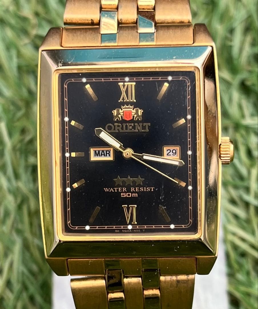 Orient Men's Vintage Rectangular Automatic Watch … - image 1