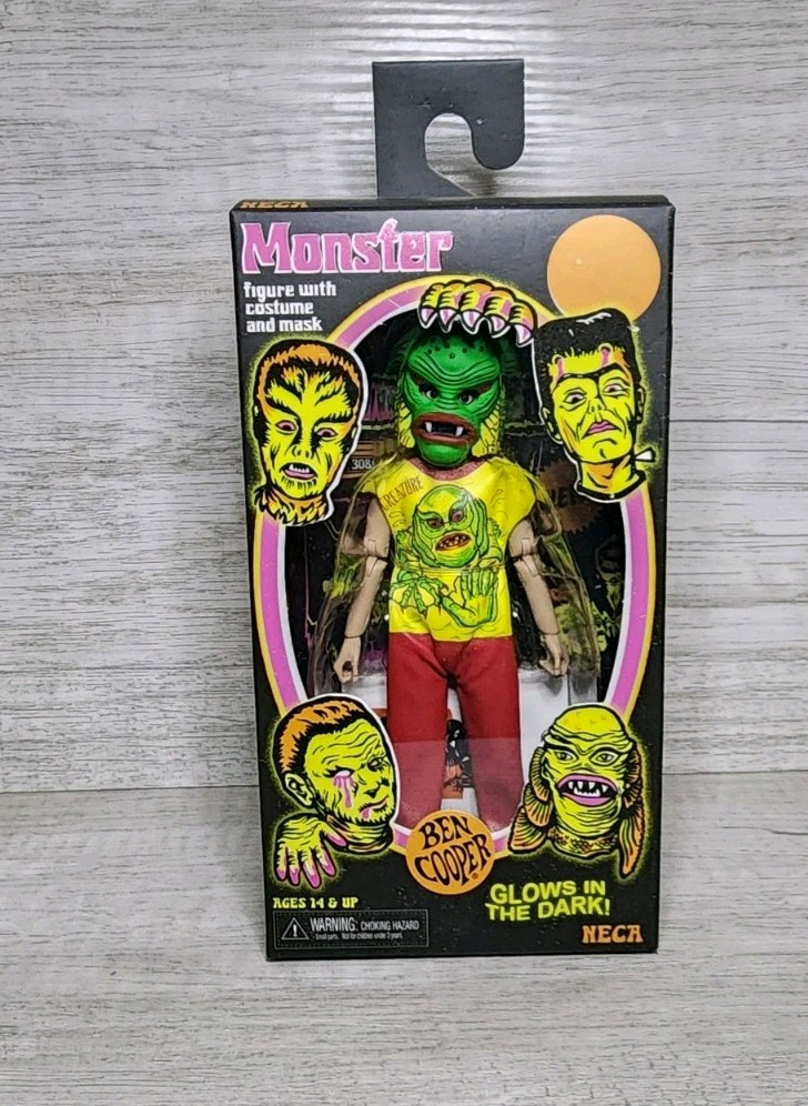 NECA Ben Cooper Creature Costume Kid Glow In The Dark Trick Or Treat Monster NIB