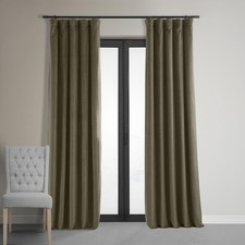 HPD Half Price Drapes Signature Velvet Thermal Blackout Curtains for Living R...