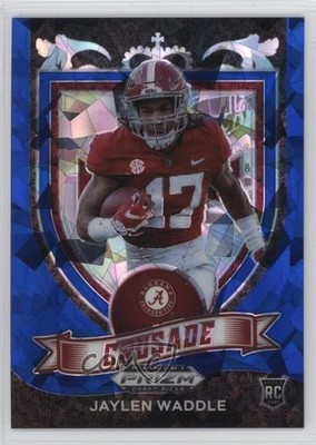2021 Prizm Draft Picks Crusade Blue Ice 26/99 Jaylen Waddle #169 Rookie RC 1b1z