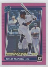 2021 Panini Donruss Optic Rated Rookie Pink Prizm Taylor Trammell #103 0l3d