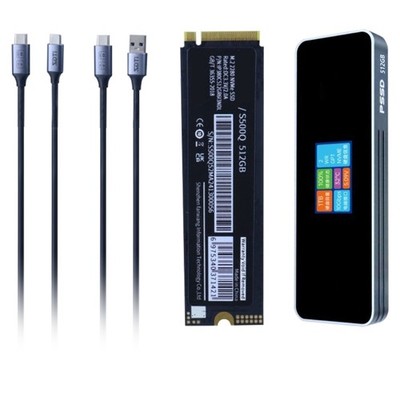 M.2 2280 Solid States Drive PCIe USB3.1 Gen2 Hard Drive Enclosure Adapter Solid