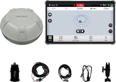 SMA10 Tractor GPS Guidance System for Agriculture 2.5cm by RTK Accuracy